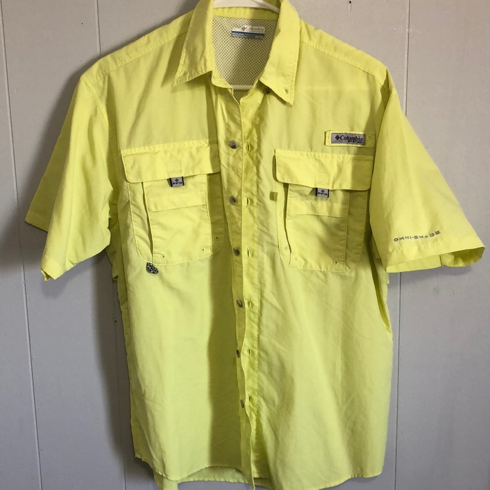 Columbia PFG men’s short sleeve button up shirt